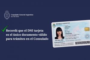 El DNI tarjeta es obligatorio